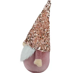 Sequined Hat Christmas Gnome Figure - 12