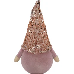 Sequined Hat Christmas Gnome Figure - 12