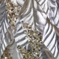 Sequined Layered Leaves Christmas Cone Tree - 20
