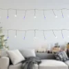 Set of 40 Blue and White LED Fairy Christmas Lights with Remote Control 6’