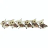 Set of 6 Brown and Ivory Sisal Owls Christmas Ornaments, 2.25"