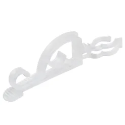 Set of 75 Clear Max Pro Anywhere Christmas Light Clips - 4"