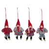 Set of 4 Colorful Holiday Skiing Kids Christmas Ornament Decorations 6"