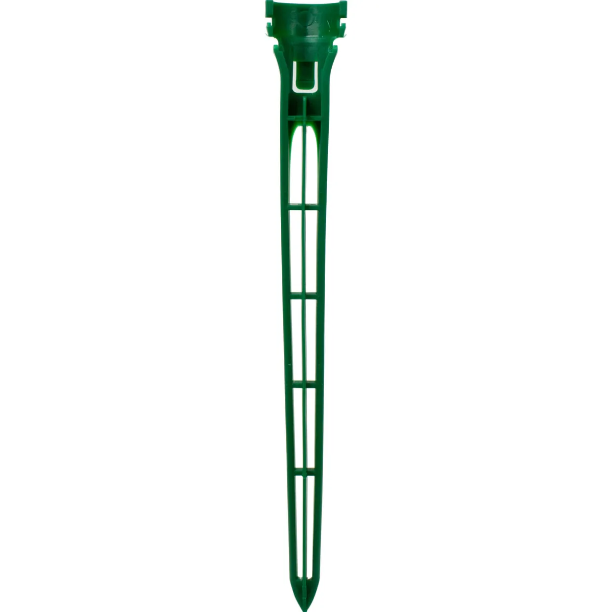 Set of 20 Green 2-in-1 Christmas Decorations Tie Down and Light Stakes - 7.5 Inch