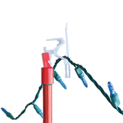 Set of 25 Ladderless Red and Green Light Hanging Kit, 11ft