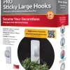 Set of 12 Large Sticky Clip Hooks 2"