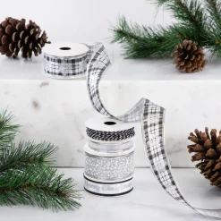 Set of 5 Merry Christmas Matching Themed Craft Ribbons 1.5" x 3 Yards