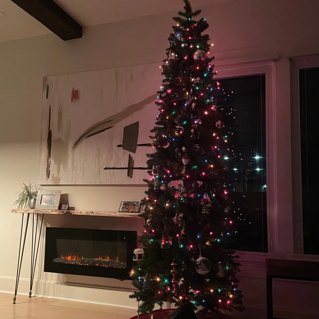 Set of 300 Multi-Color Mini Christmas Light Set, 61 ft Green Wire