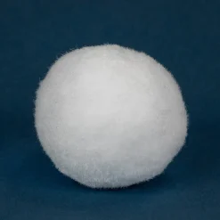 Set of 6 Plush Faux Christmas Snow Balls