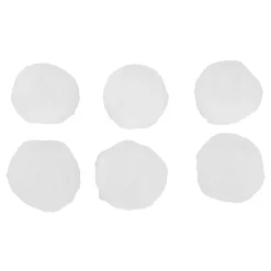 Set of 6 Plush Faux Christmas Snow Balls