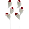 Set of 2 Plush Red and White Santa Gnome Christmas Picks 27"