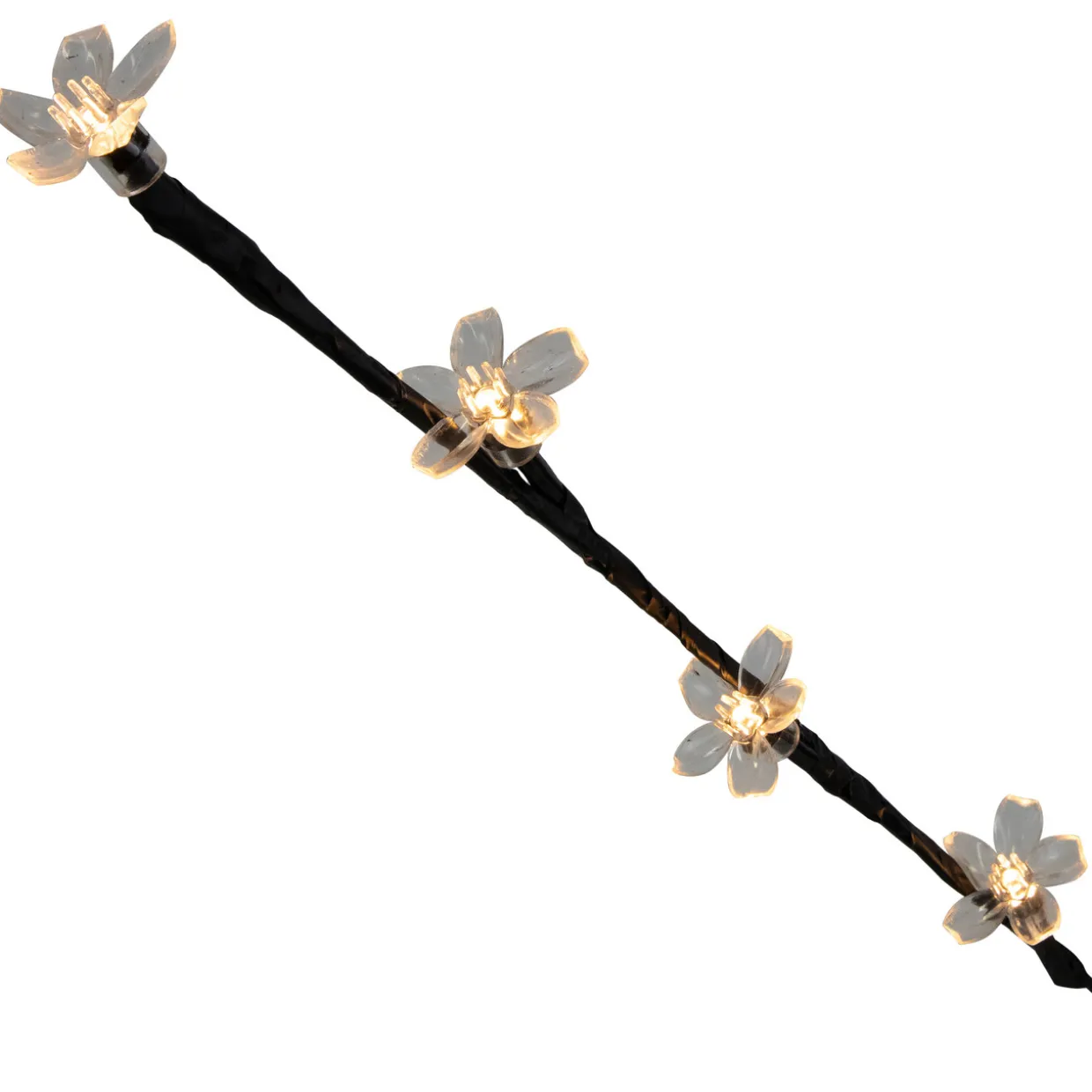 Set of 3 Pre-Lit Cherry Blossom Artificial Tree Branches, 72 Warm White LED Lights
