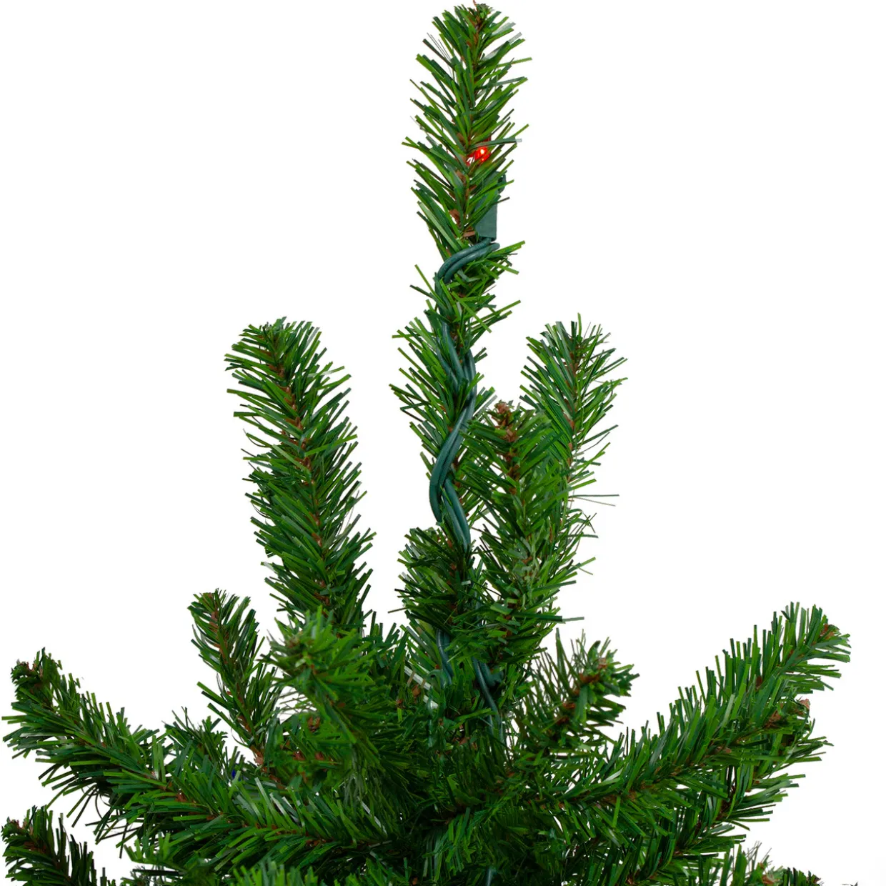 Set of 3 Pre-Lit Slim Alpine Artificial Christmas Trees 6' - Multi Lights