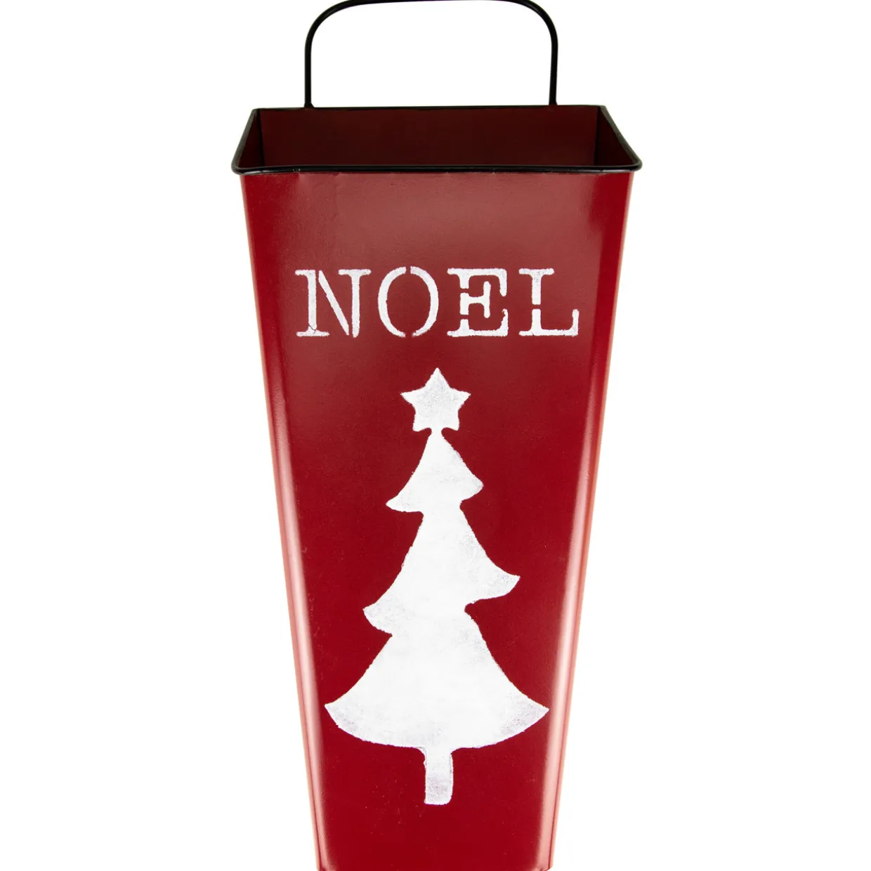 Set of 2 Red Noel and Green Joy Christmas Container Wall Hangings 19.75"