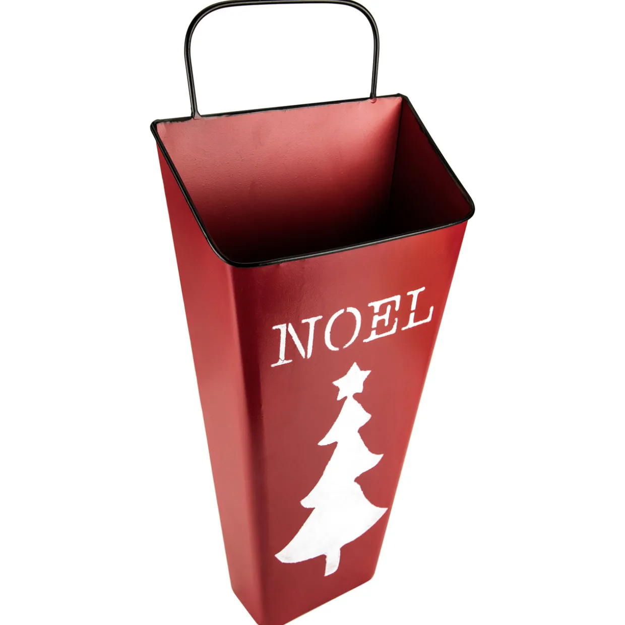 Set of 2 Red Noel and Green Joy Christmas Container Wall Hangings 19.75"