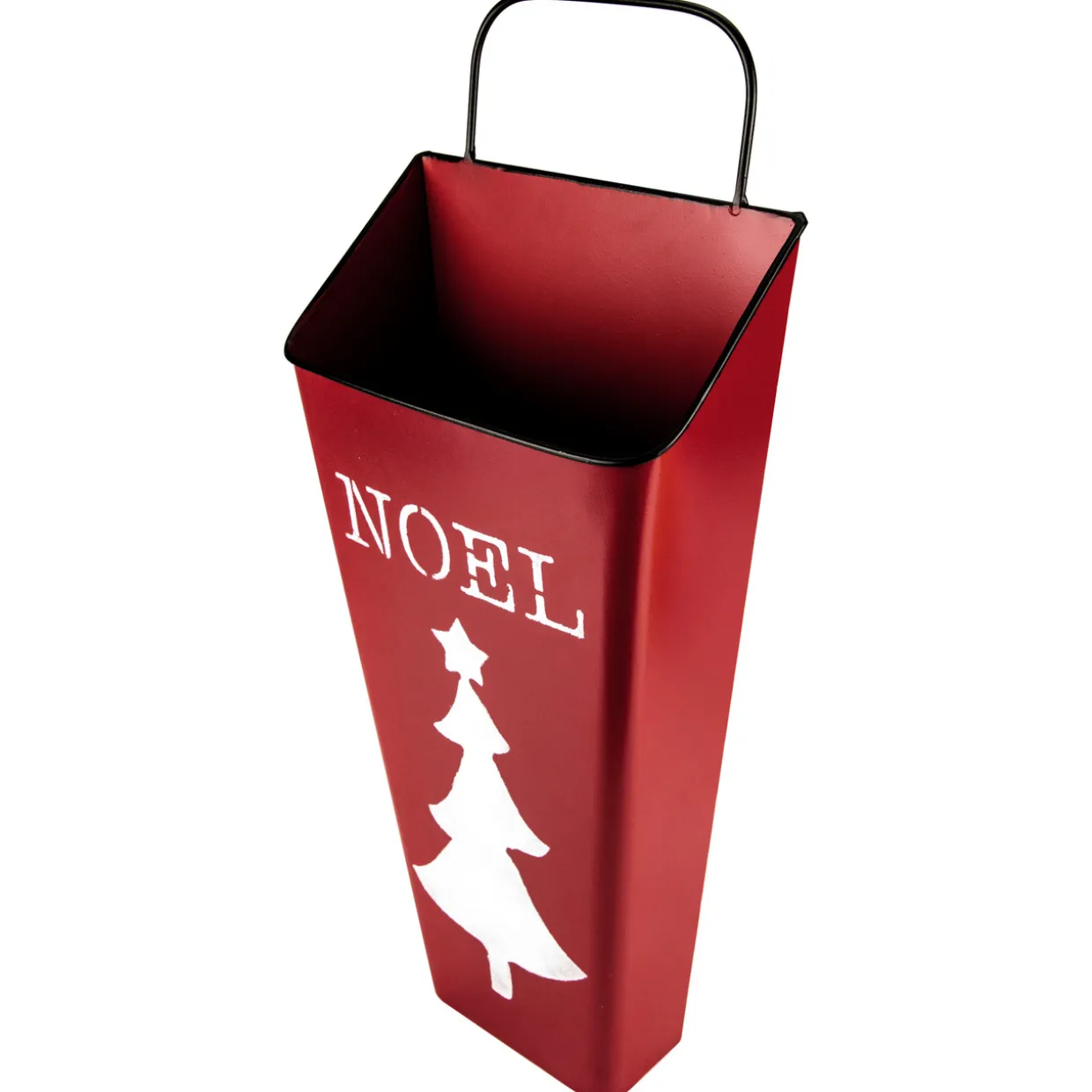 Set of 2 Red Noel and Green Joy Christmas Container Wall Hangings 19.75"