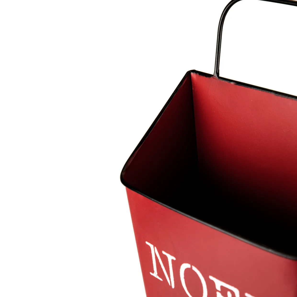 Set of 2 Red Noel and Green Joy Christmas Container Wall Hangings 19.75"