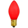 Set of 4 Red Opaque C7 Christmas Replacement Bulbs - 2"