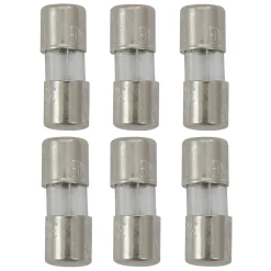 Set of 6 Replacement Fuses For Mini Christmas Lights, 3 Amps