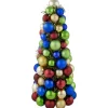 Shatterproof Ball Christmas Tree with Tinsel - 15.75" - Multicolor