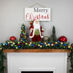 Shatterproof Ball Christmas Tree with Tinsel - 15.75" - Multicolor