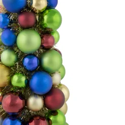 Shatterproof Ball Christmas Tree with Tinsel - 15.75