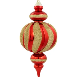 Shatterproof Commercial Size Finial Christmas Ornaments - 10