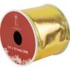 Shimmering Gold Metallic Wired Craft Christmas Ribbon 2.5" x 10 Yards