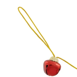 Shiny Christmas Jingle Bells Metal Garland - 7.5' - Red