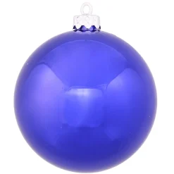 Shiny Cobalt Blue Shatterproof Christmas Ball Ornament 2.75" (70mm)