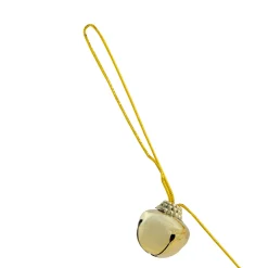 Shiny Metal Christmas Jingle Bells Garland - 7.5' - Gold