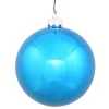 Shiny Turquoise Blue Shatterproof Christmas Ball Ornament 2.75" (70mm) - Pack of 12