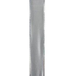 Silver Horizontal Striped Wired Christmas Craft Ribbon 2.5" x 10 Yards