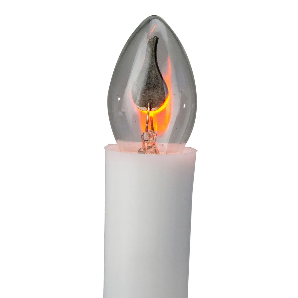 Single Flicker Flame Christmas Candle Lamp - 8.75"