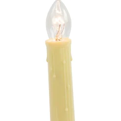 Single Light Candolier Christmas Candle Lamp - 9.5 Inch - Clear