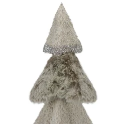 Sisal and Faux Fur Christmas Tree with Glitter - 20