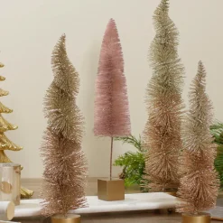 Sisal Christmas Tree Decoration- 14" - Brown