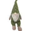 Sitting Christmas Gnome Decoration - 20.5" - Olive Green