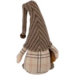 Sitting Gnome with Teddy Bear Christmas Figure - 14