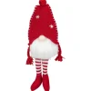 Sitting Plush Christmas Gnome Decoration - 18" - Red and White
