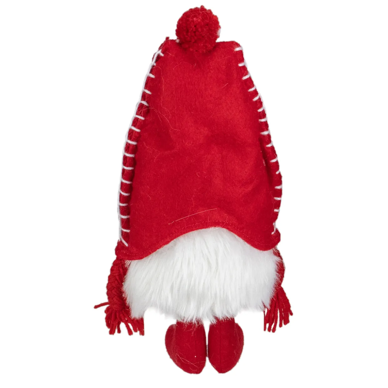 Sitting Plush Christmas Gnome Decoration - 18" - Red and White