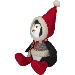 Sitting Winter Penguin Christmas Figure - 15