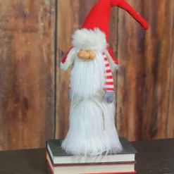 Slim Santa Gnome Christmas Figure - 22” - White and Red
