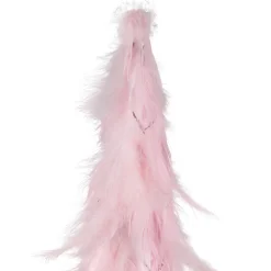 Small Layered Feather Cone Tree Glittered Christmas Decoration - 16