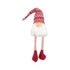 Smiling Gnome with Dangling Legs Christmas Figure - 29" - Red and White