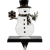 Smiling Snowman Christmas Stocking Holder - 6"