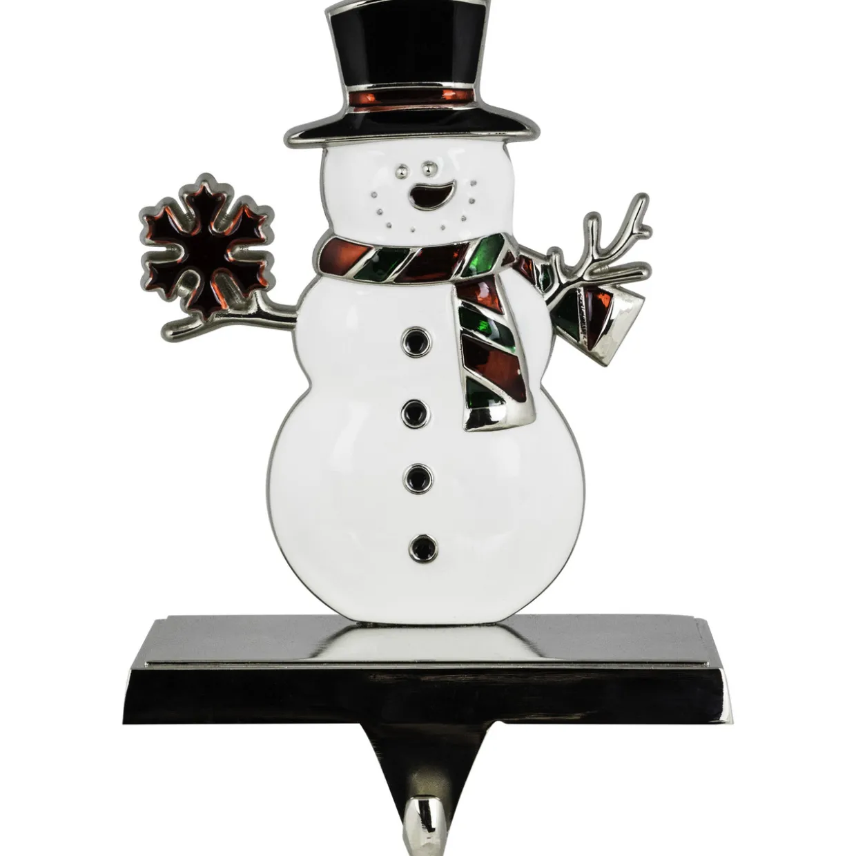 Smiling Snowman Christmas Stocking Holder - 6"
