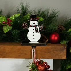 Smiling Snowman Christmas Stocking Holder - 6