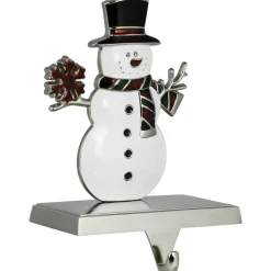 Smiling Snowman Christmas Stocking Holder - 6