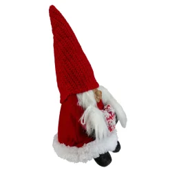 Smiling Woman Gnome with Heart Christmas Figure - 13.5
